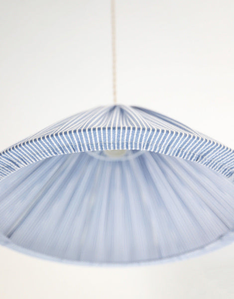 Malala "Marina" Conical Pendant Light with Fine Stripes