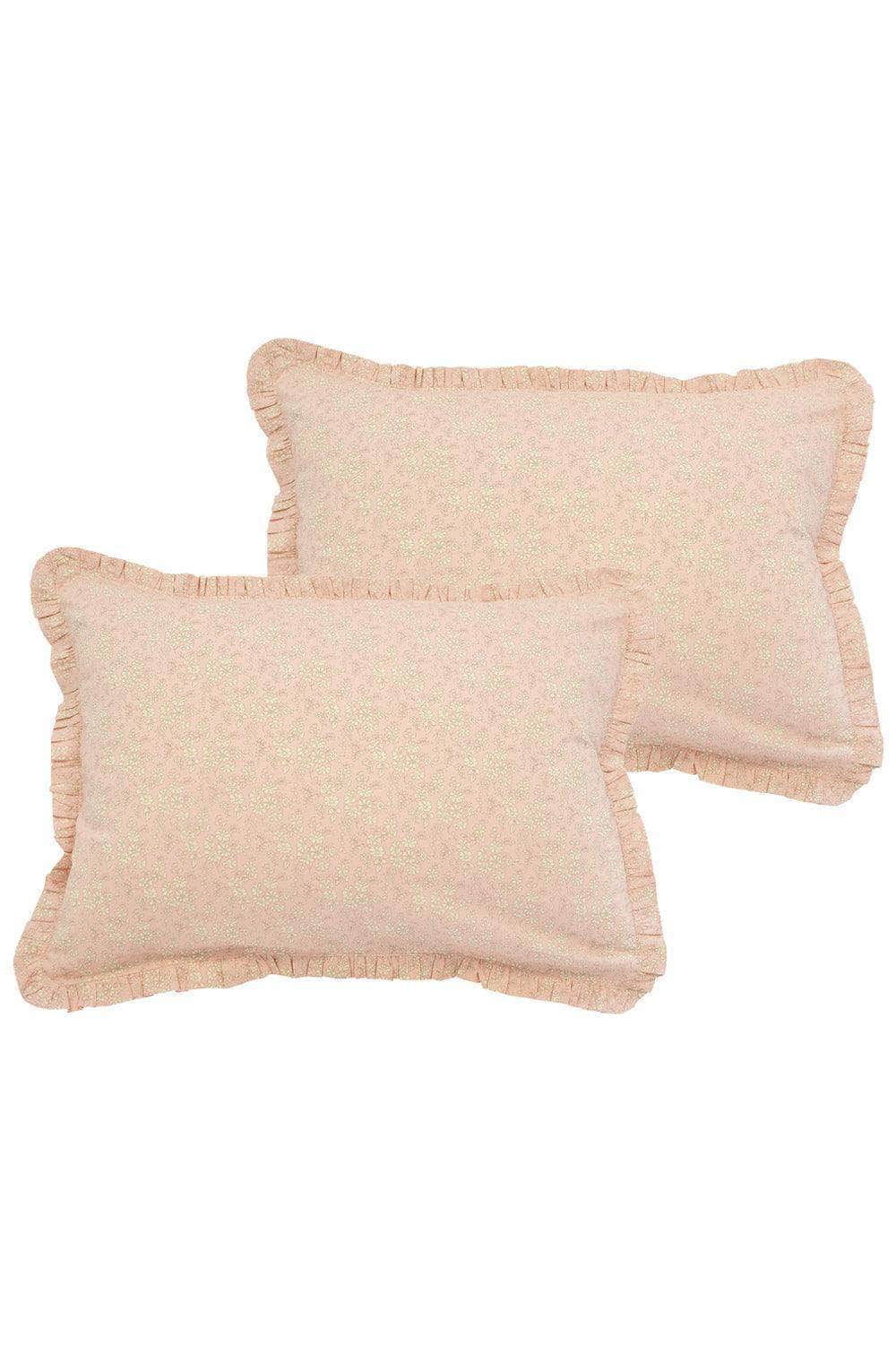 Frill Edge Pillowcase Made With Liberty Fabric Capel Pink