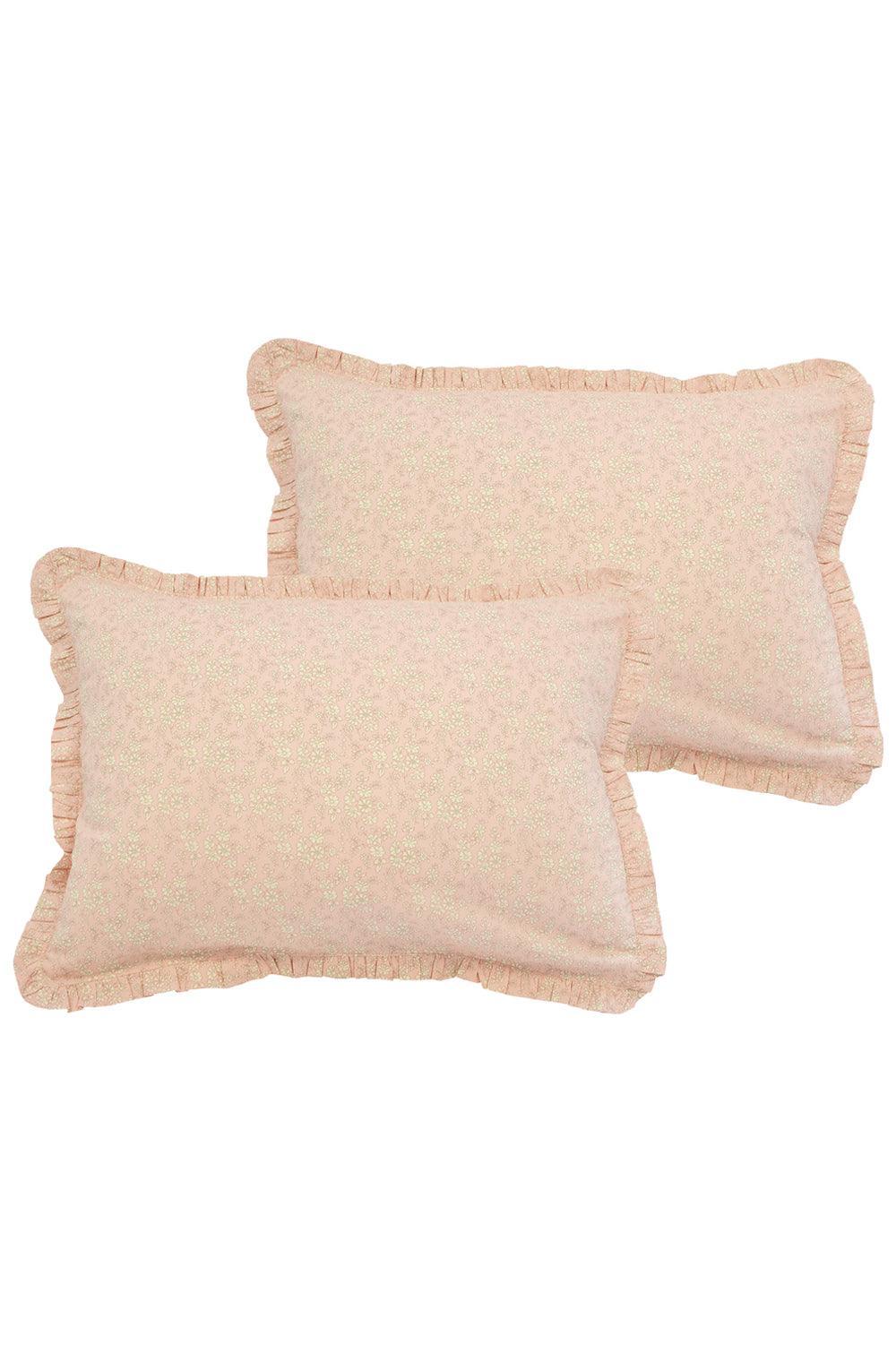Frill Edge Pillowcase Made With Liberty Fabric Capel Pink