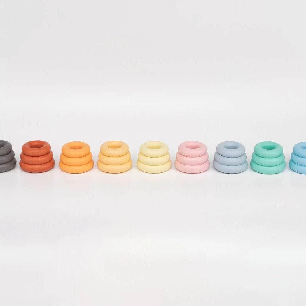 Pale Yellow Triple O Candleholder