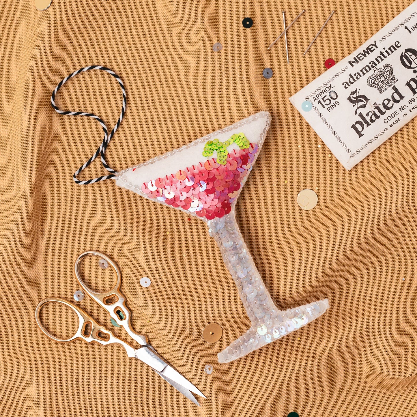 The Cosmo Cocktail Ornament