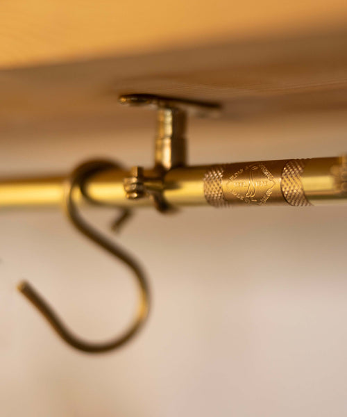 Brass Customisable Length Rail 80cm - 120cm