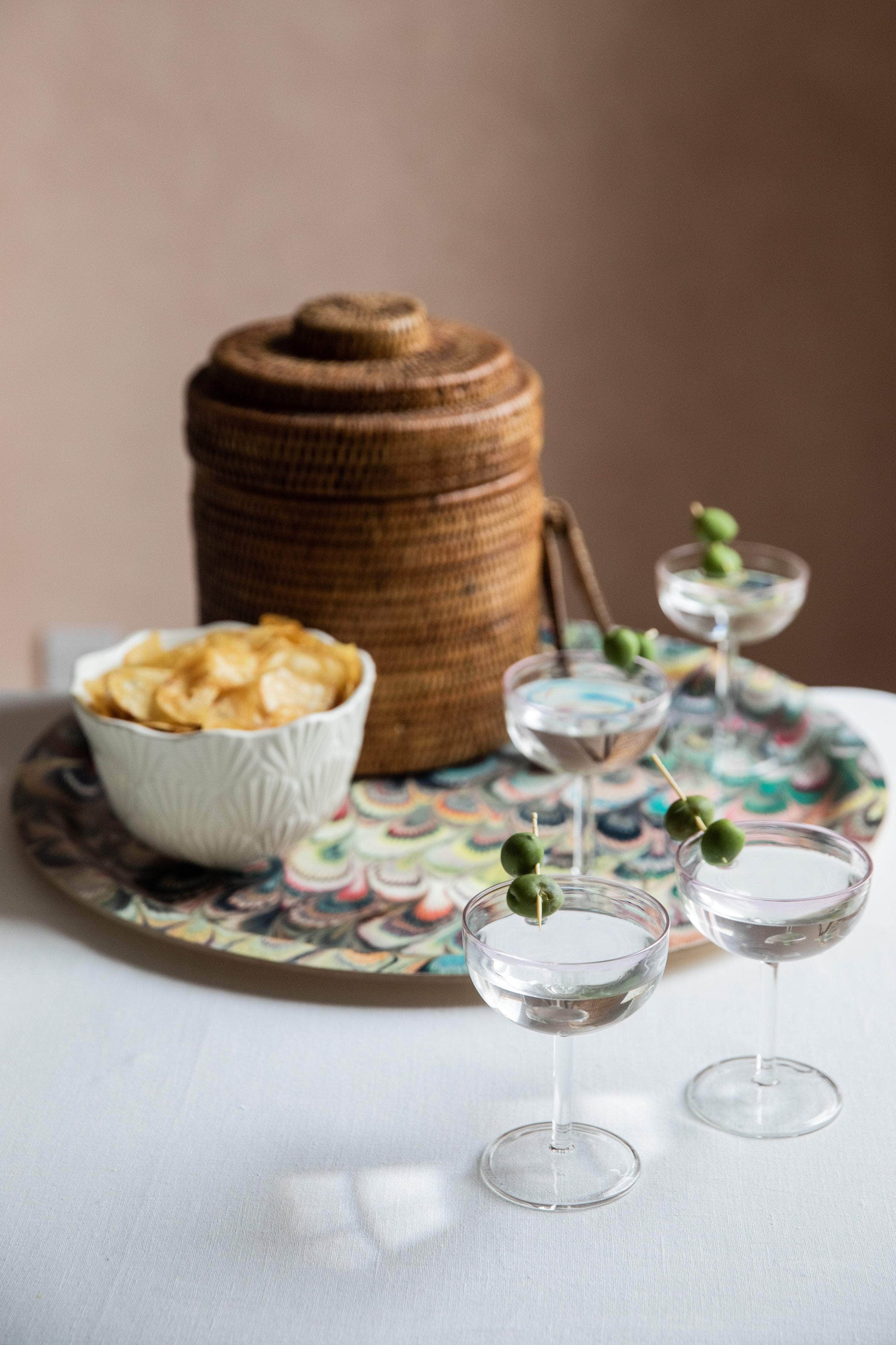 Rose Pink Coupes, Set Of 4