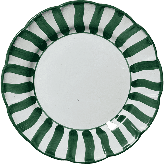 Sole Plate 20 cm Green Stripe