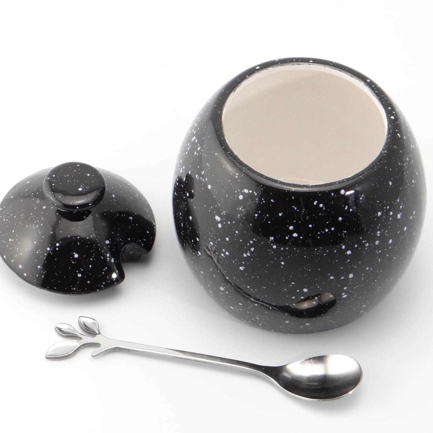 Sugar Bowl Speckled Black Glaze