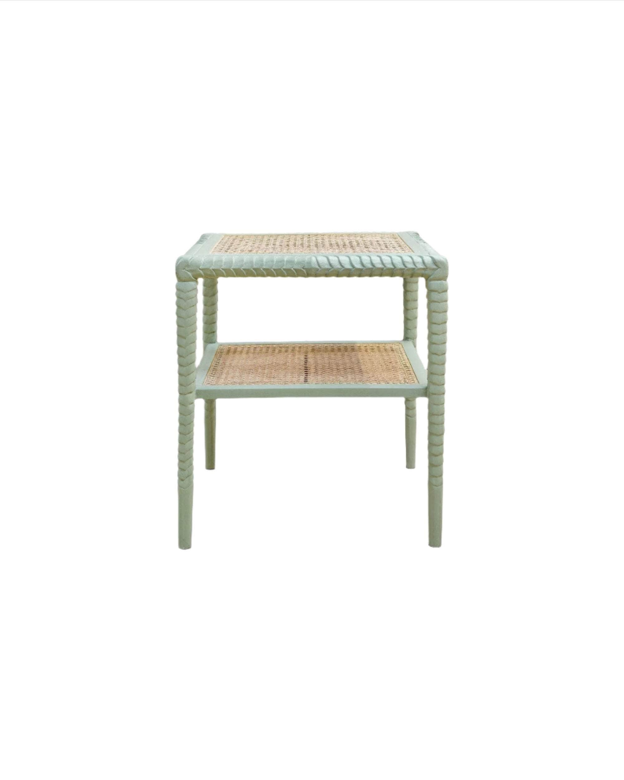 Pavilion Wooden Side Table - Green