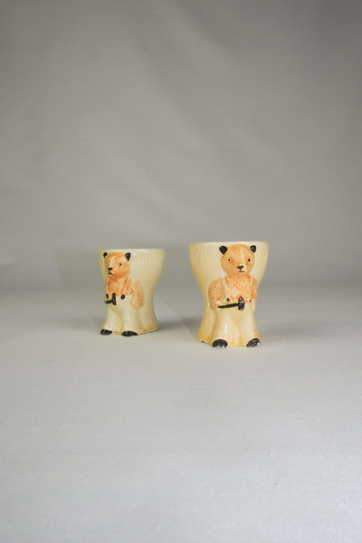 Pair of Vintage Sooty Egg Cups