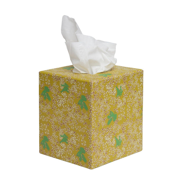 Corali Lemon Deeps Tissue Box Cover