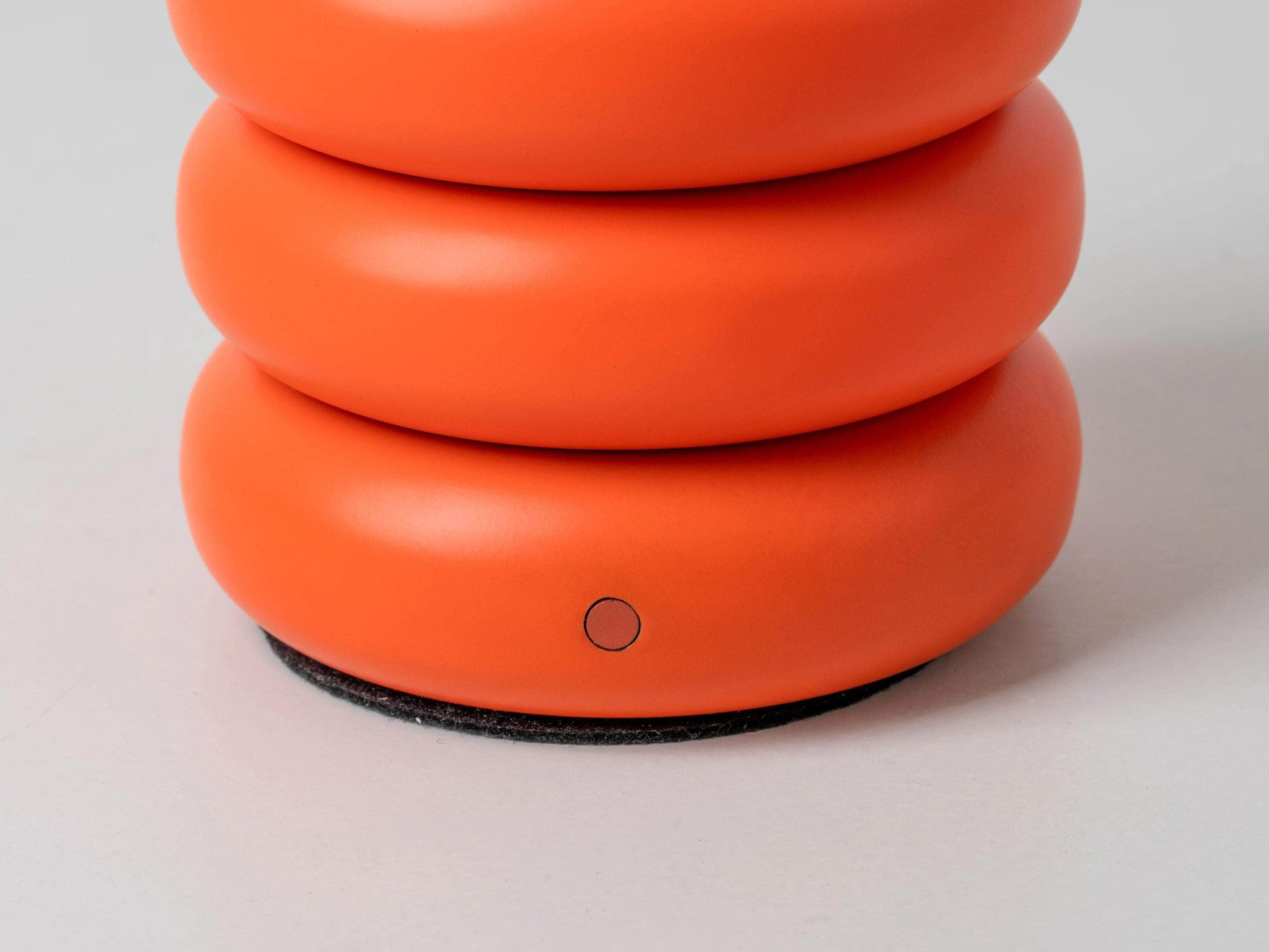 Peel orange cordless table lamp