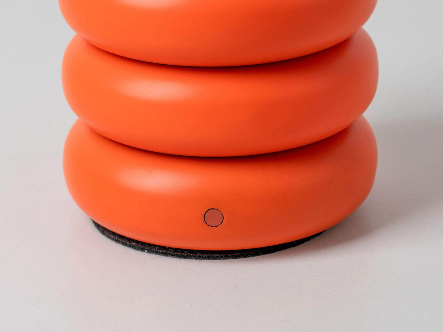 Peel orange cordless table lamp