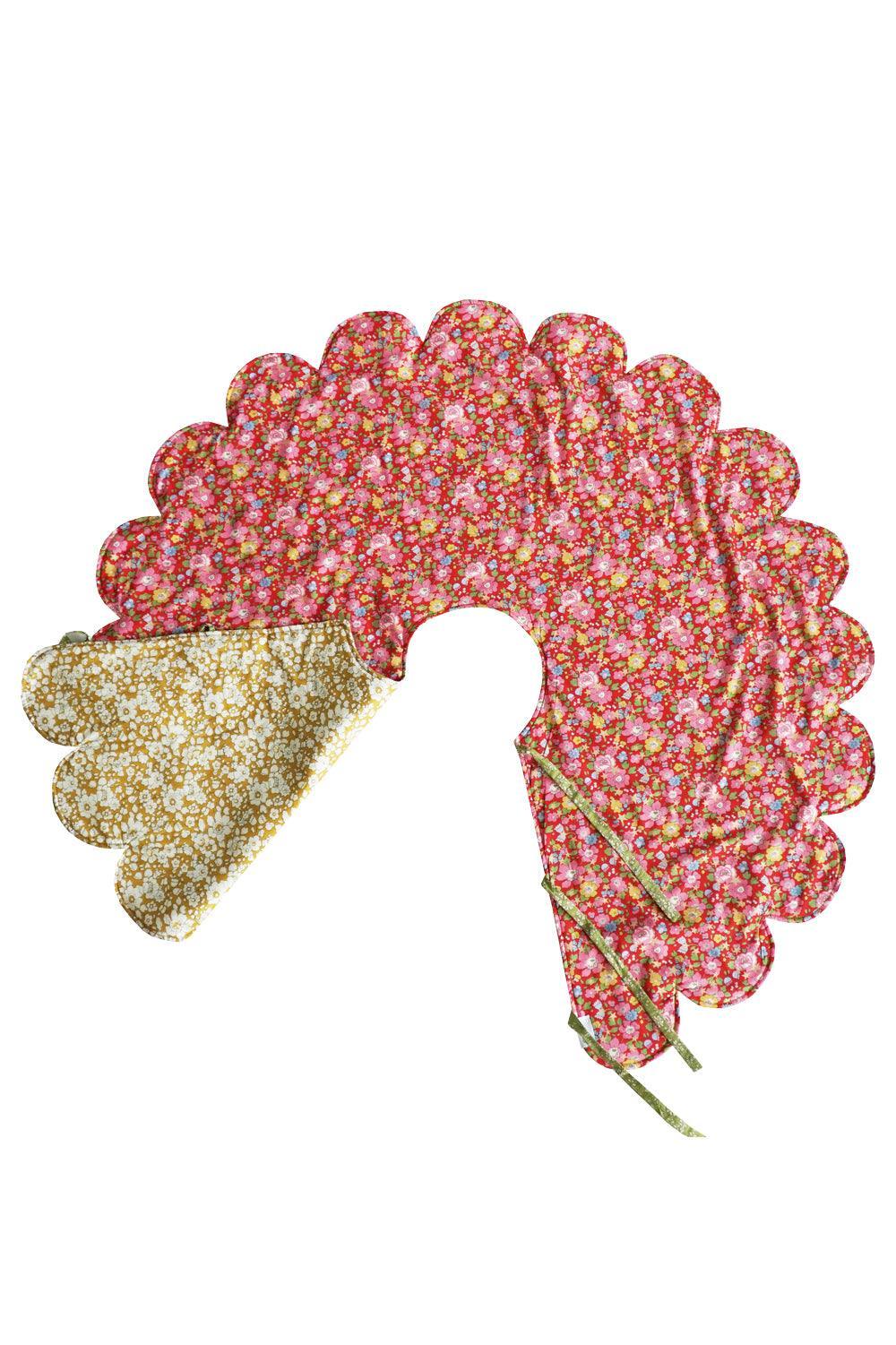 Reversible Christmas Tree Skirt made with Liberty Fabric BETSY STAR