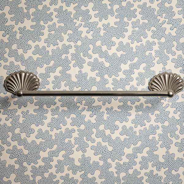 Shell Towel Rack, Polished Chrome