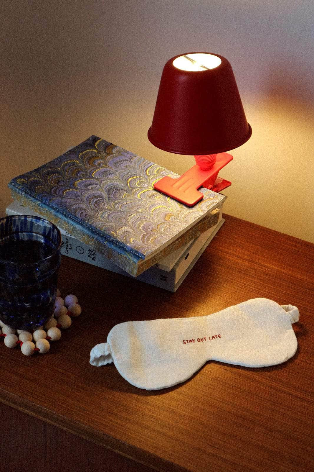 Stay Out Late' Linen Eye Mask