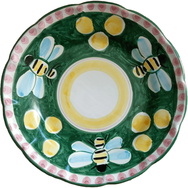 Amalfi Plate 20 cm Green Bee