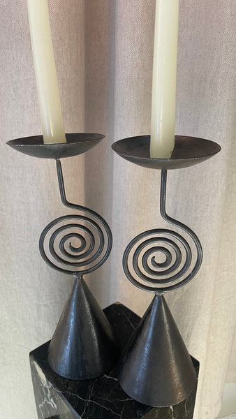 Pier One Metal Candle Holders Metal Spiral Design