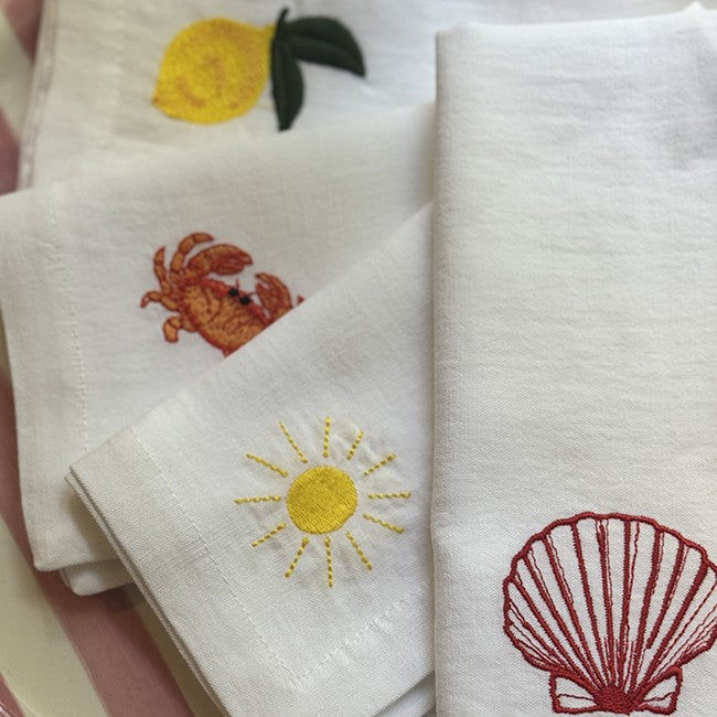 Set of 4 Sun Napkins