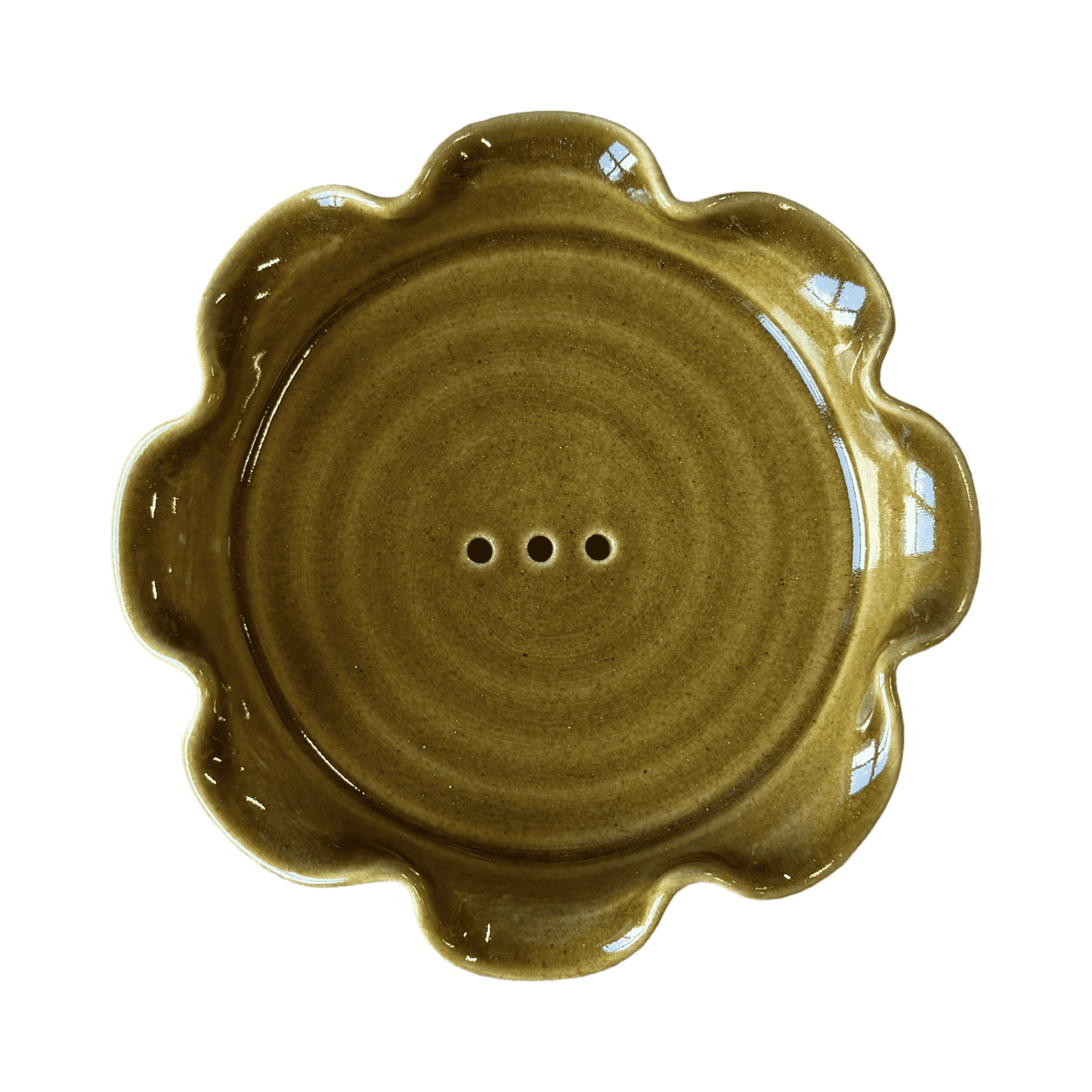 Frilly Soap Dish - Honey