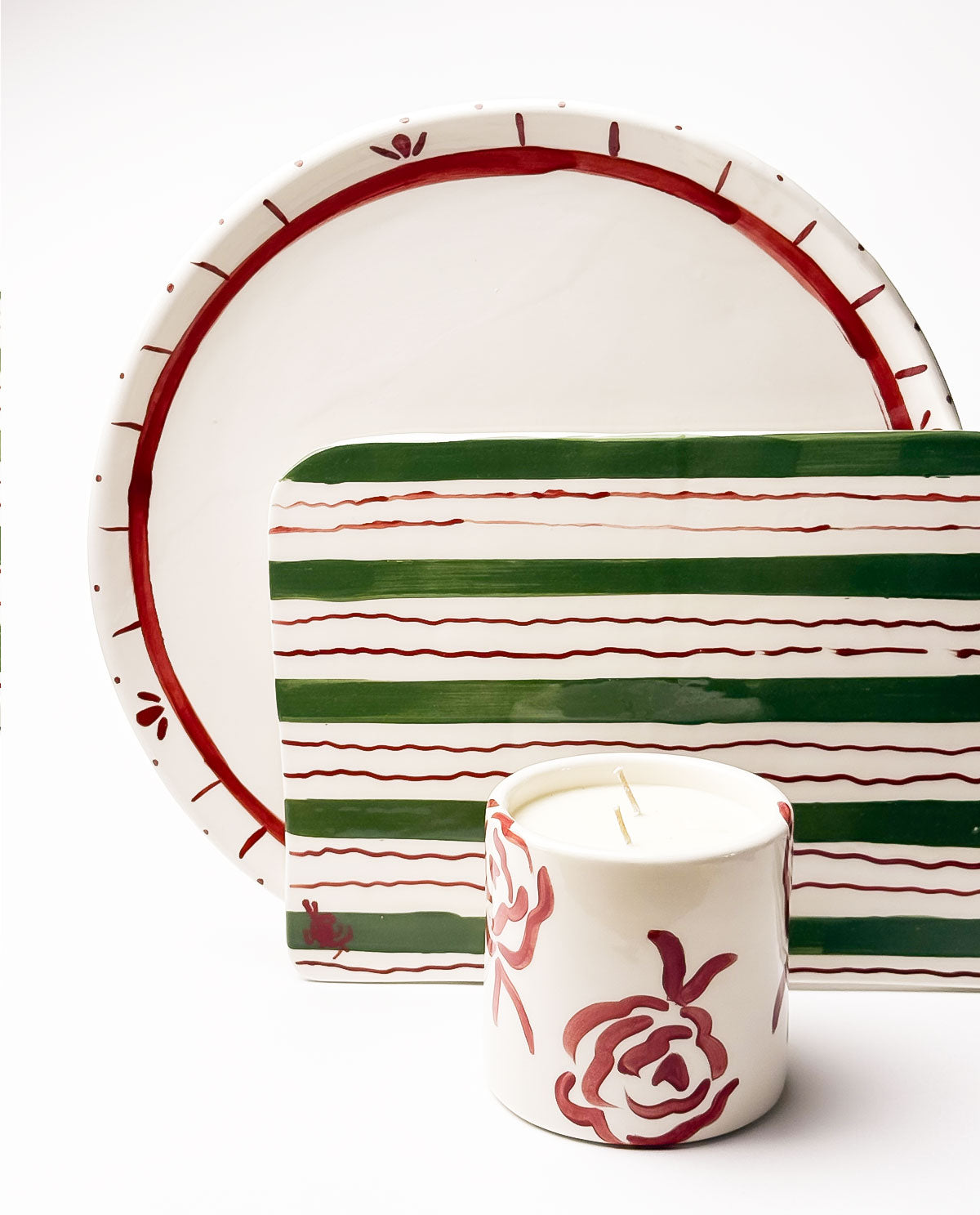Festive Ceramic Serving Platter