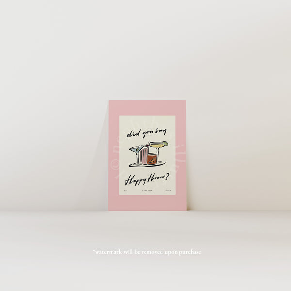Happy Hour Print