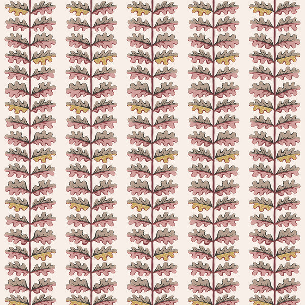 Quercus Wallpaper - Rhubarb