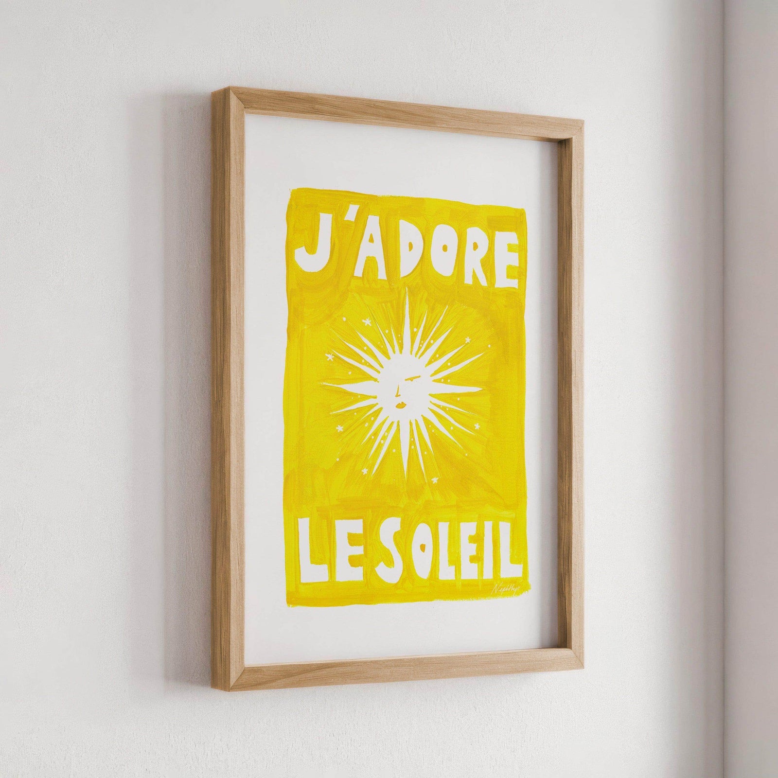J'adore Le Soleil Original Print