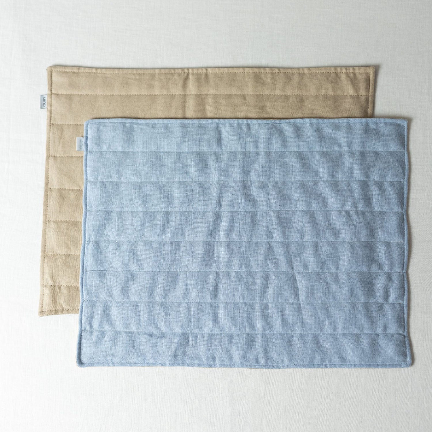 Blue & Beige Linen Placemat