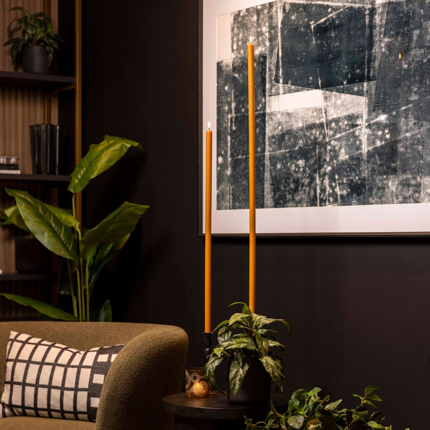 Turmeric Tapered METRE Candle Pair