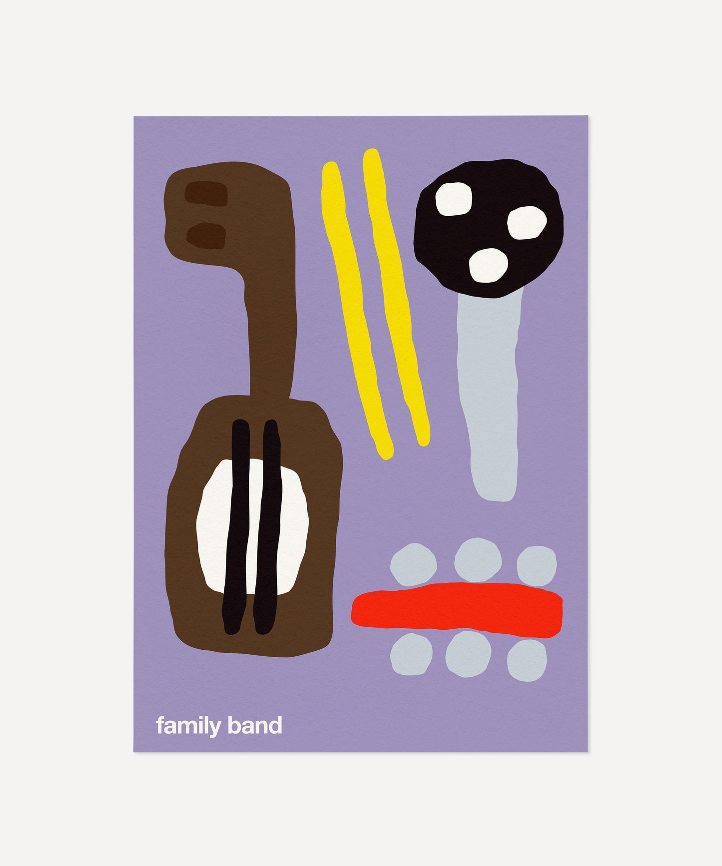 Family Band Print - Purple