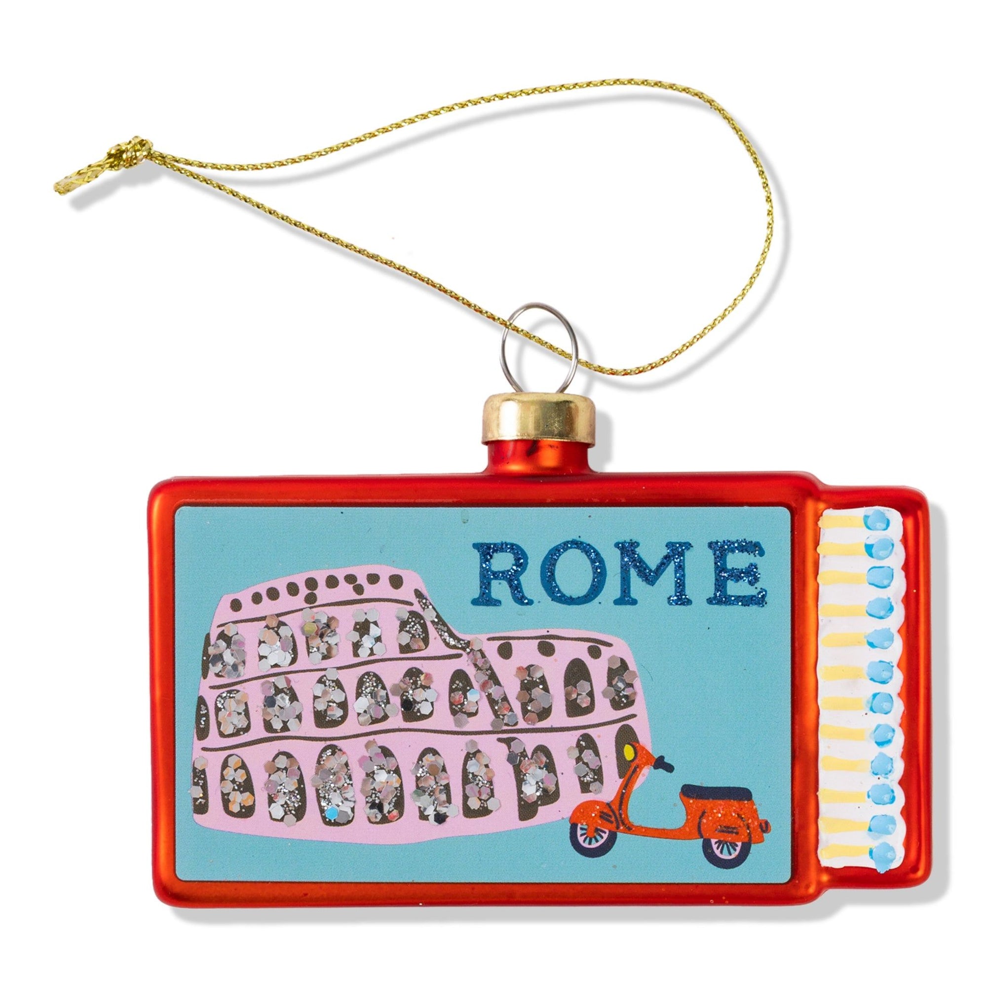 Matchbook Ornament - Rome