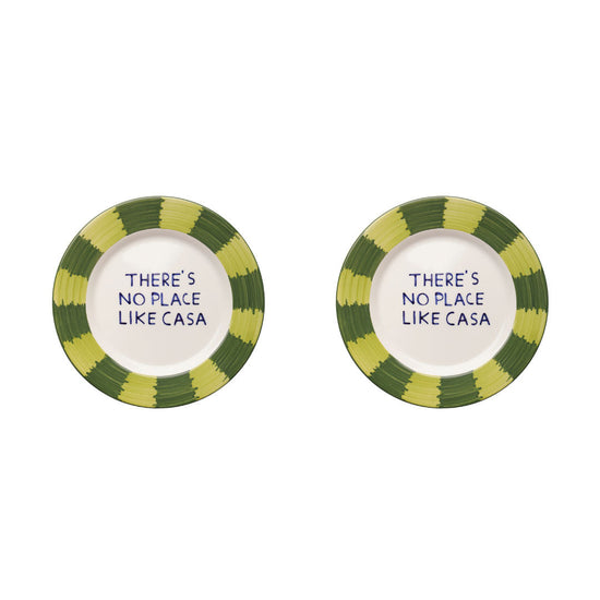 Frida Green Dessert Plate Set-Of-Two