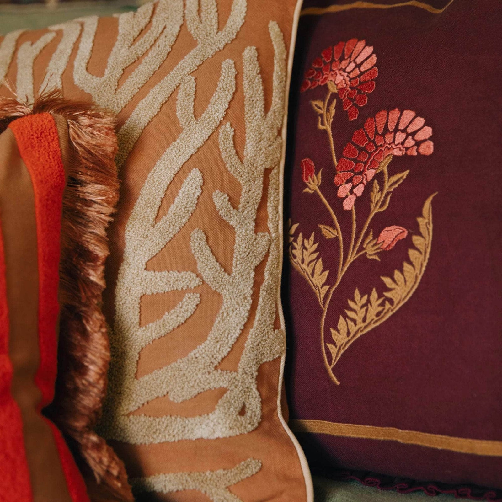 Cushion Lauren Caramel & Sand