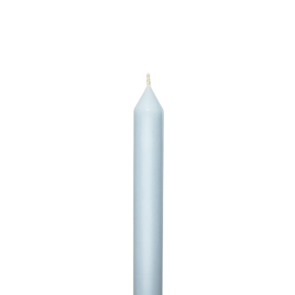 Milky Blue Tapered METRE Candle Pair