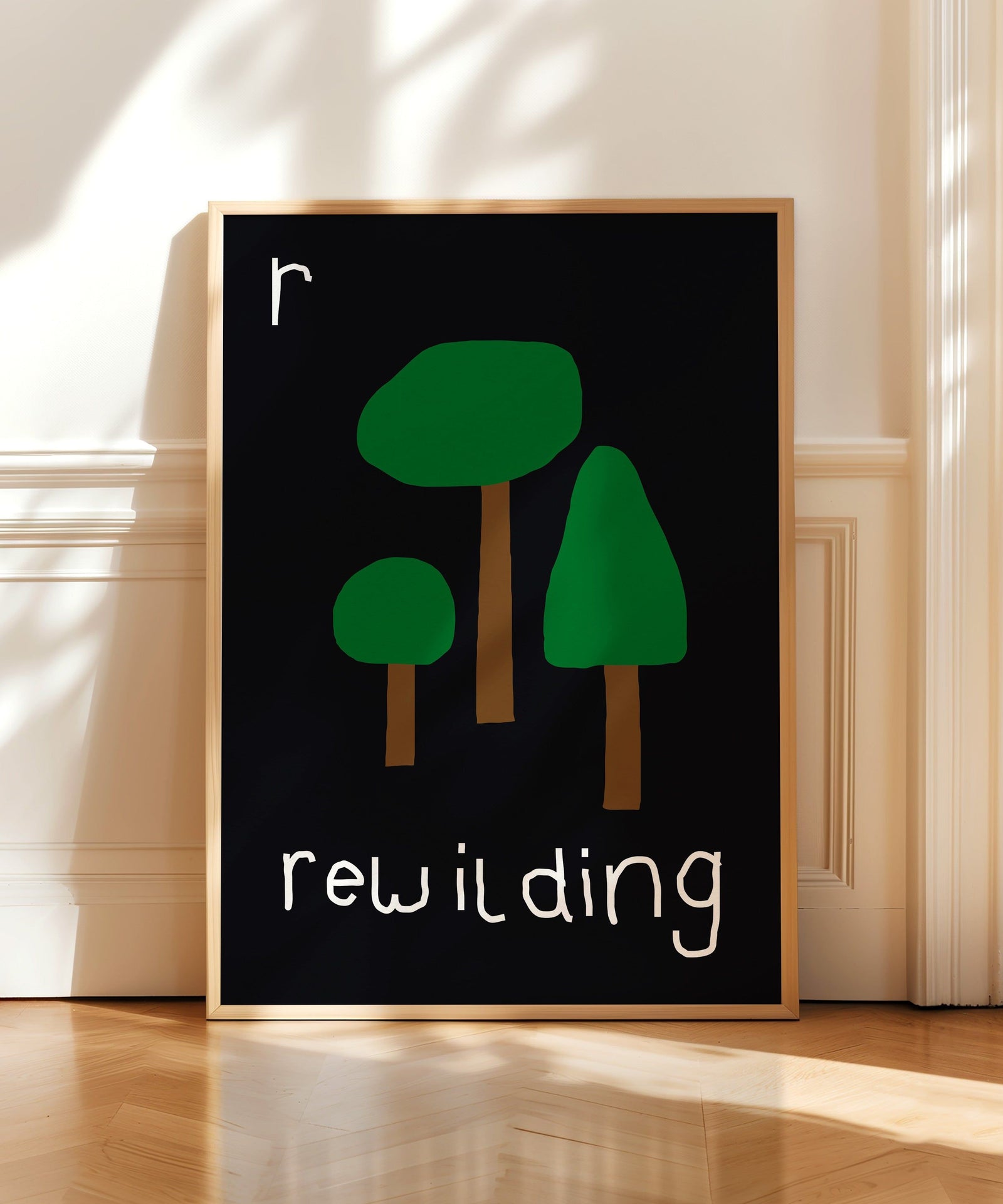 R for Rewilding Art Print