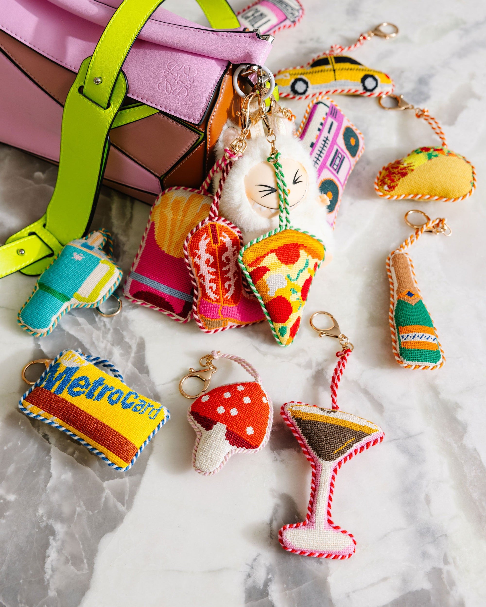 Champagne Bottle - Bag Charm
