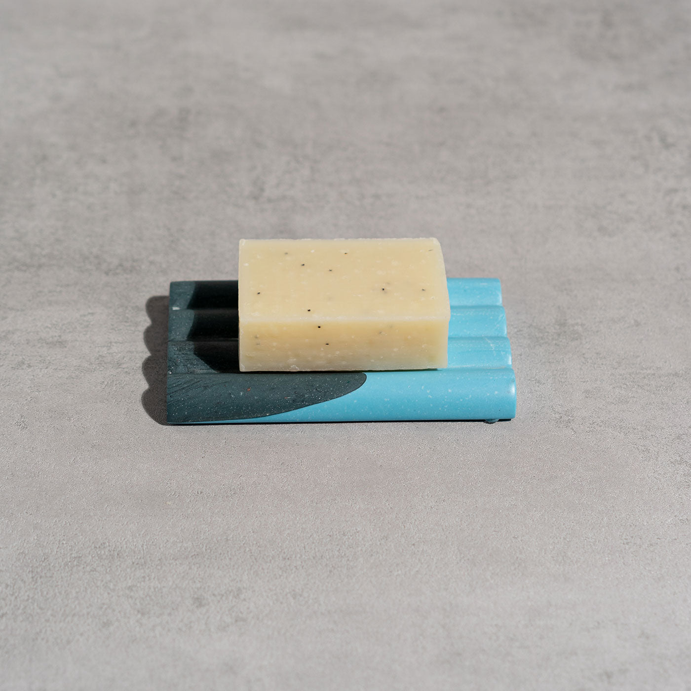 Soap Dish No1 - Dark Petrol & Electric Blue