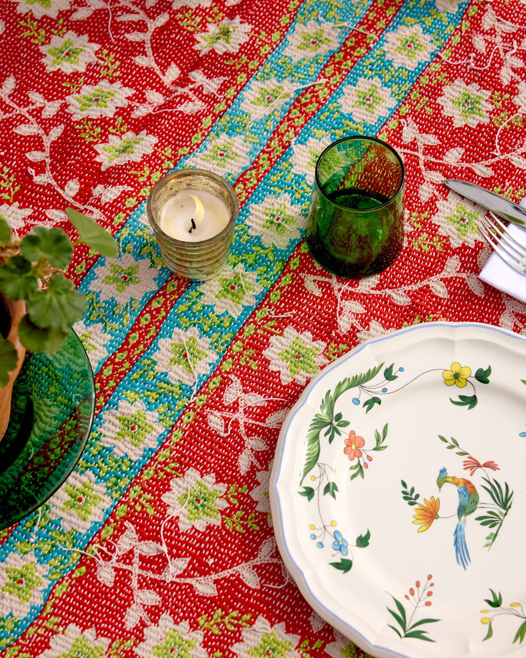 Lightweight Kantha Quilt No. 643