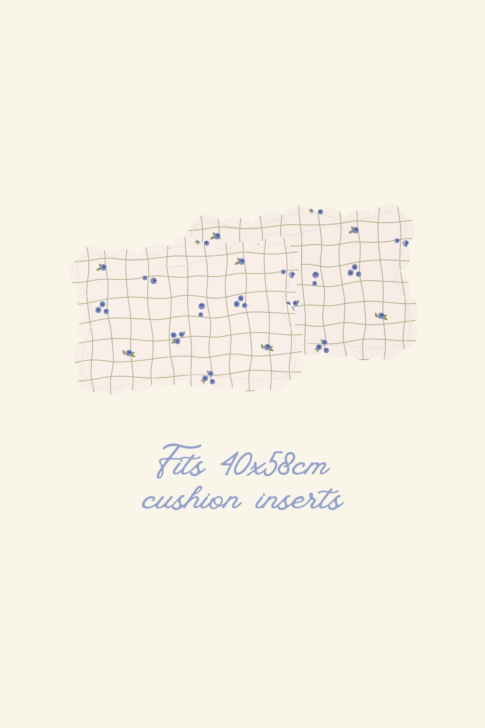 Soft Petal Cushion Covers (Long, Set of 2) – Blueberries