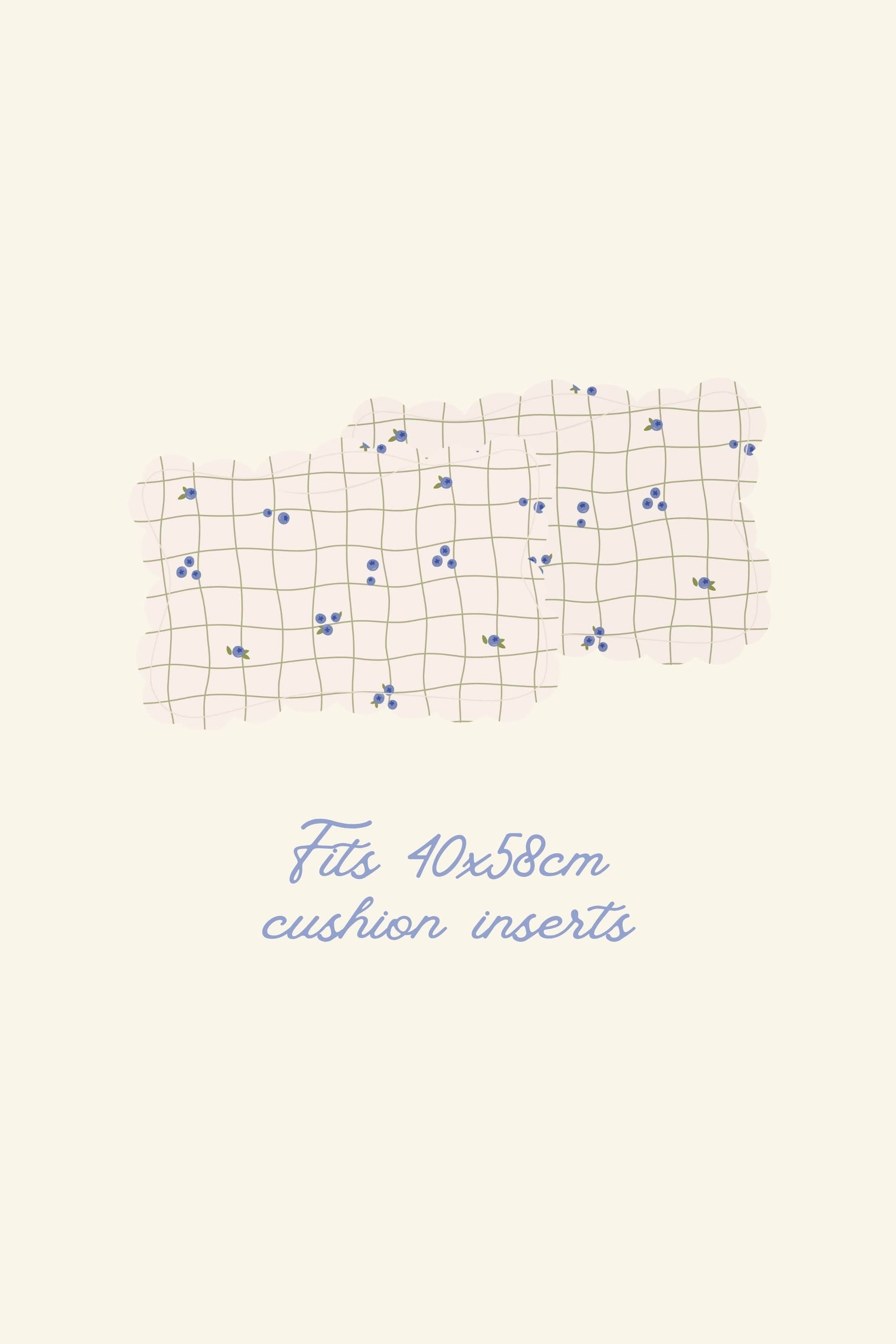 Soft Petal Cushion Covers (Long, Set of 2) – Blueberries