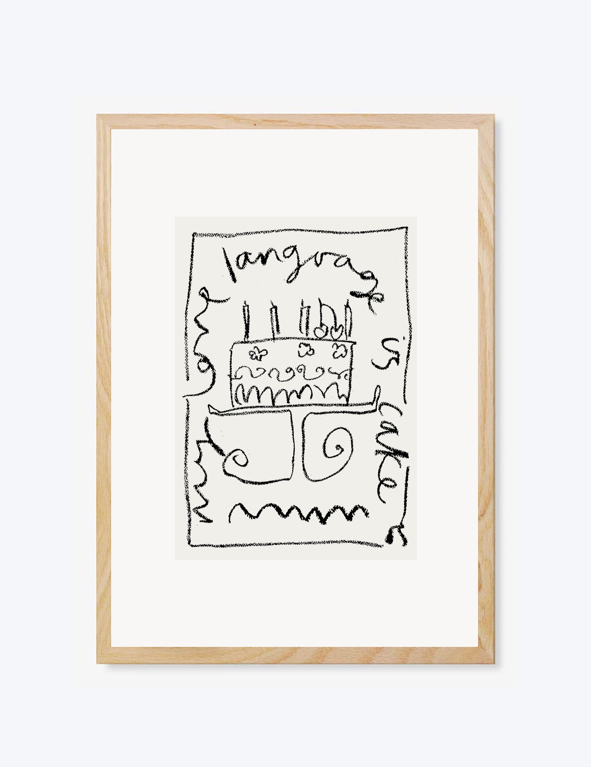 My Love Language Is Cake Print