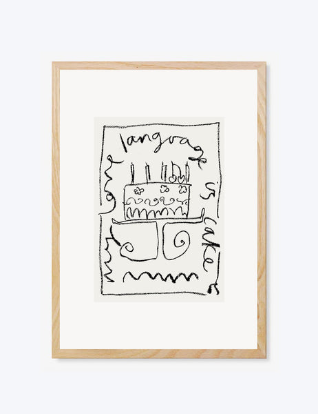 My Love Language Is Cake Print
