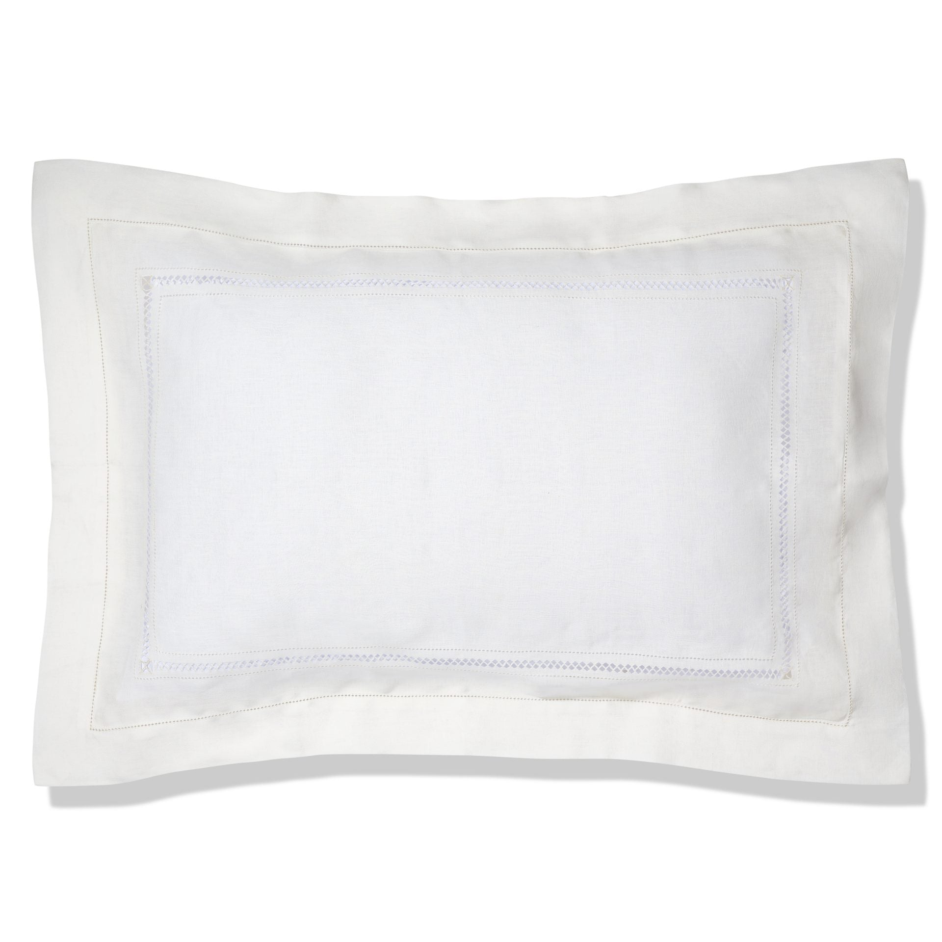 Bed Linen Set Diamond Stitch Ivory White