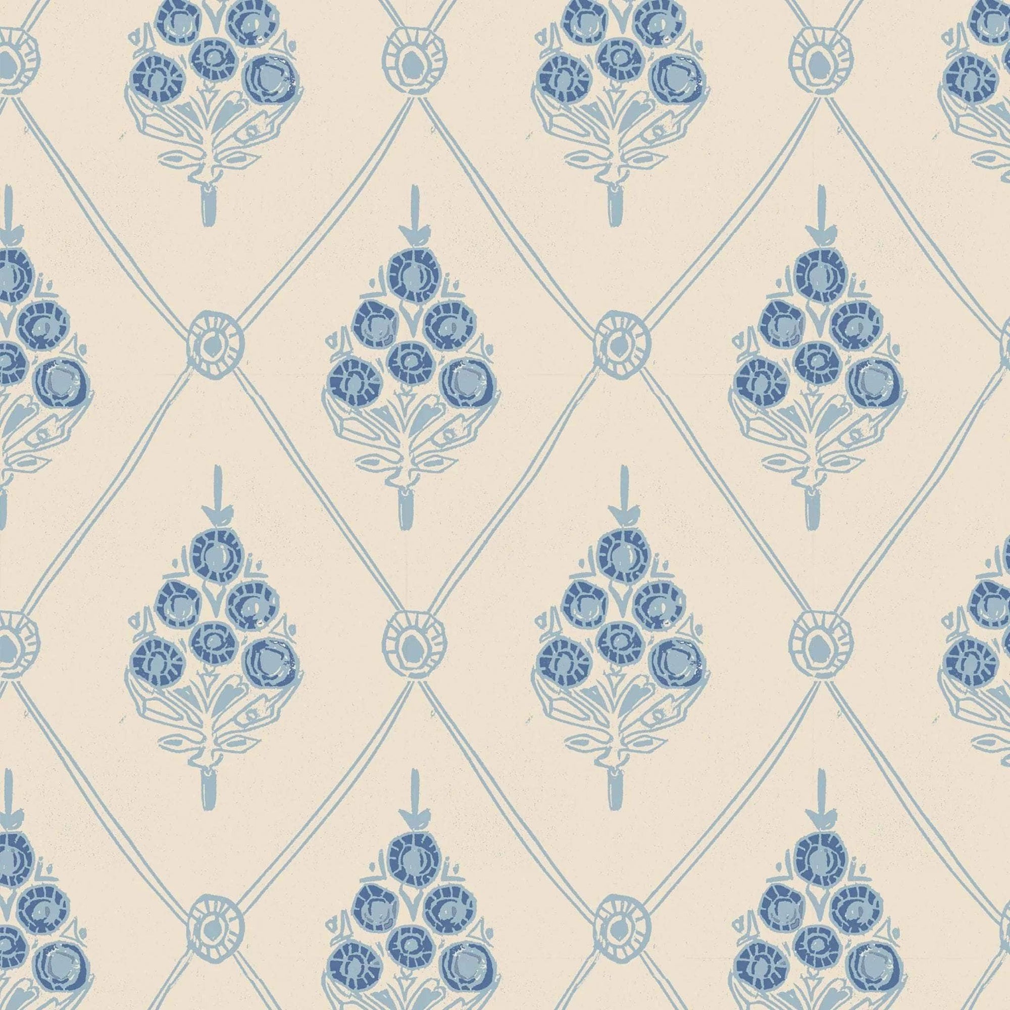 Agra Wallpaper - Aqua