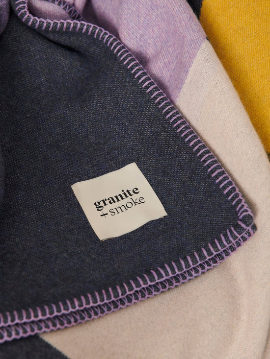 Gradient Pill Blanket Teal, Lilac + Yellow