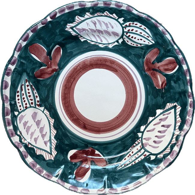 Amalfi Green Cuttlefish Plate 25cm