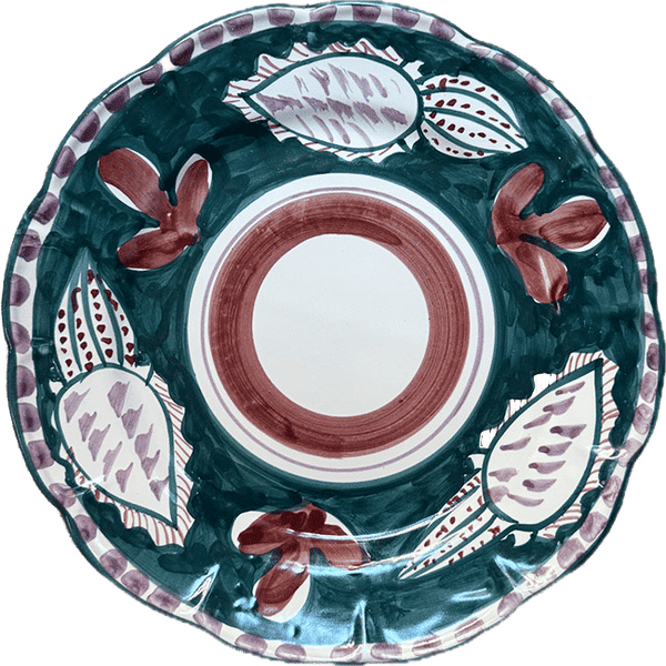 Amalfi Green Cuttlefish Plate 25cm