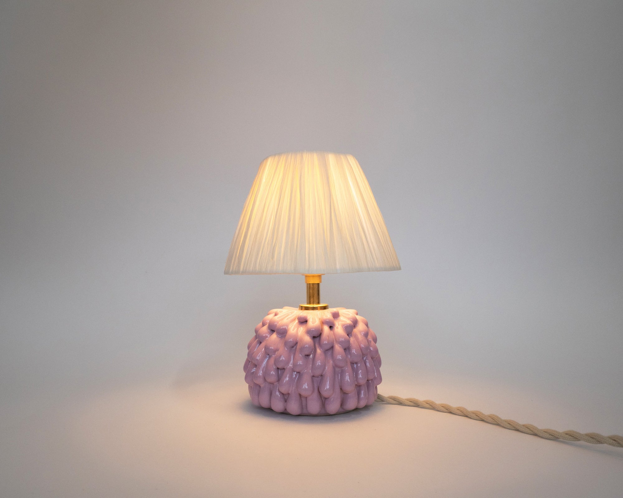Short 'Drip' Table Lamp - Violet