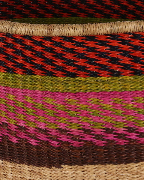 BEEDU: Large Pink, Red and Green Floor Storage Basket