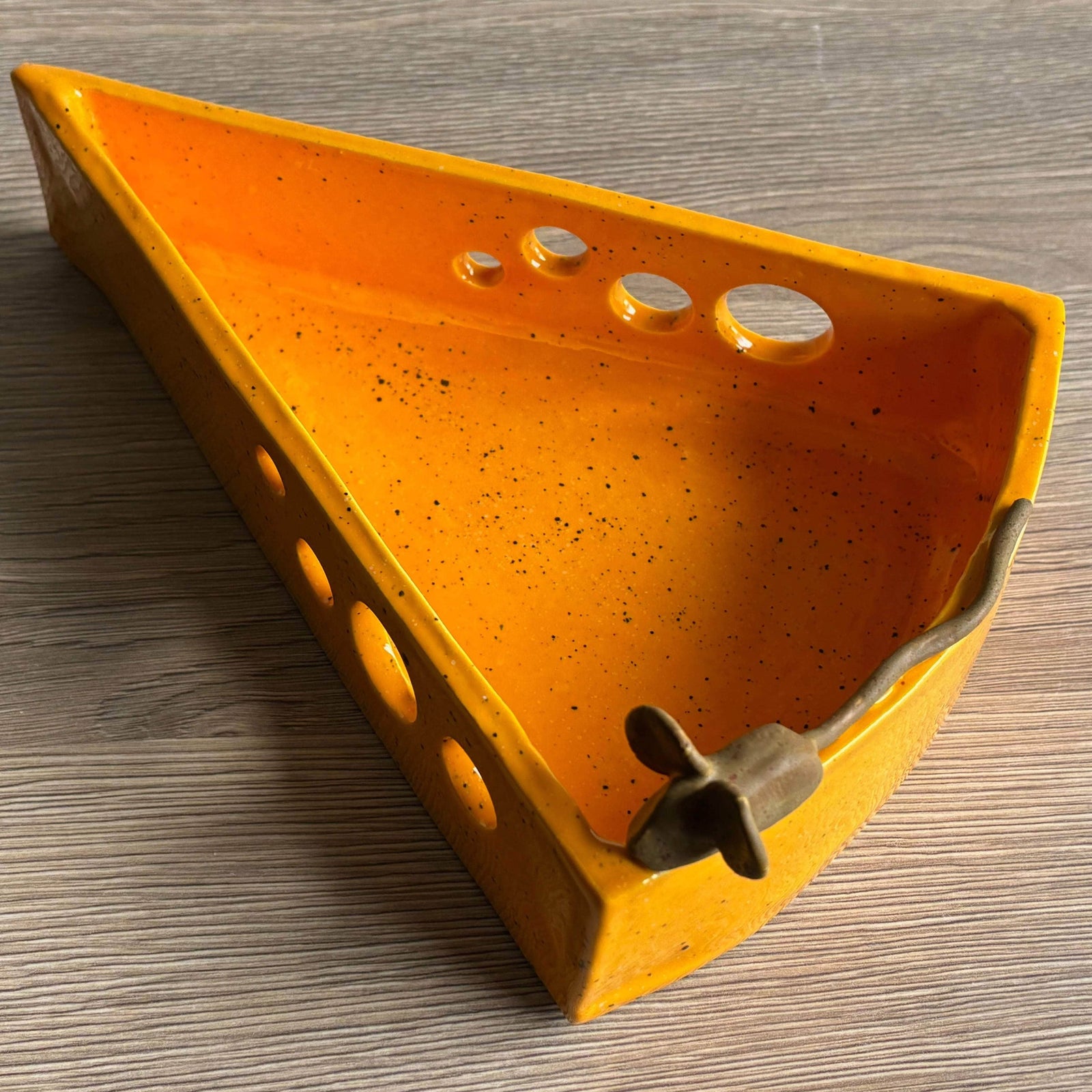 Handmade Cheese and Cracker Dish