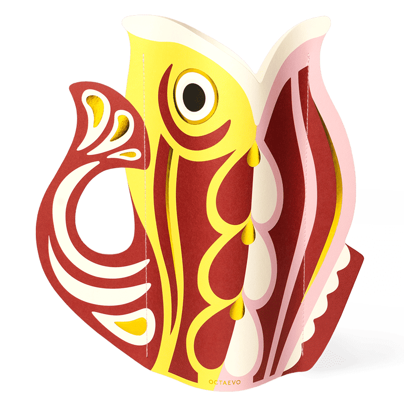 Fish Paper Vase