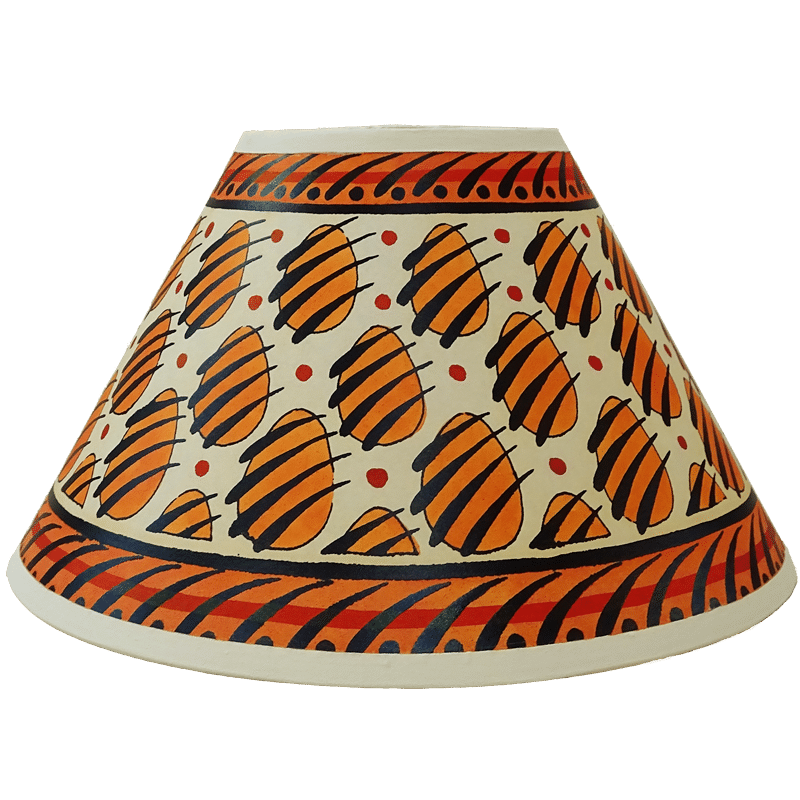 Paw Print Hand Painted 10" Lampshade in Yellow